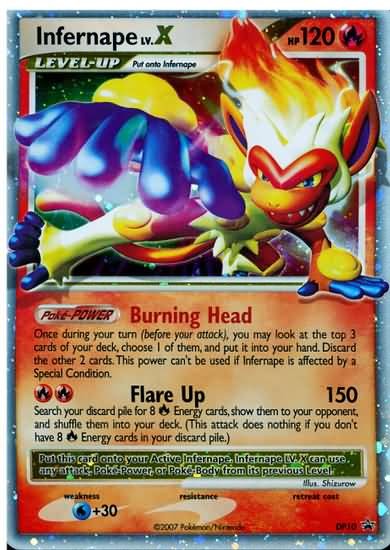 Pokemon Diamond & Pearl Ultra Rare Promo Card - Infernape LV.X DP10