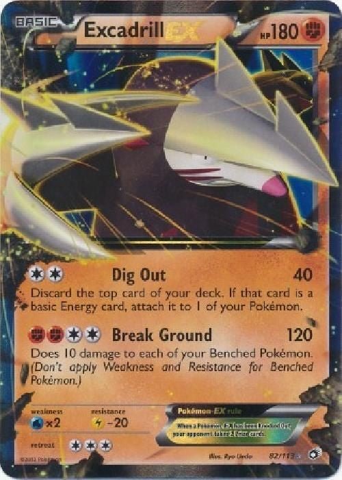 Excadrill EX 82/113 - Pokemon Legendary Treasures Ultra Rare Card