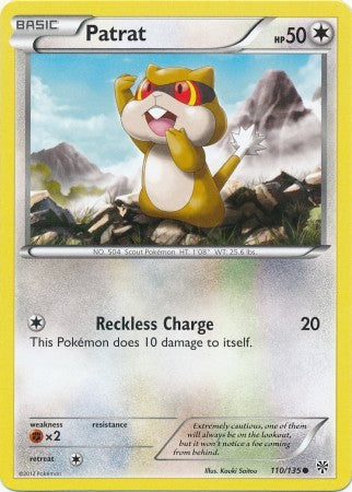 Patrat 110/135 - Pokemon Plasma Storm Common Card