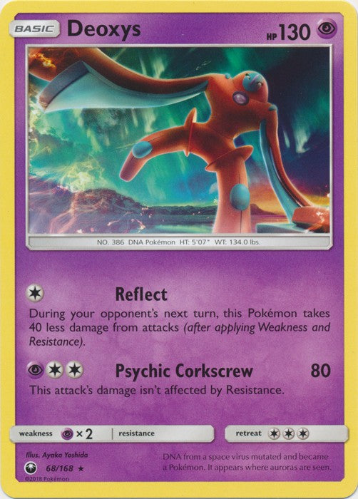 Deoxys 68/168 Rare - Celestial Storm SM7 Pokemon Card