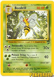 Pokemon Base Set 2 Rare Card - Beedrill 21/130