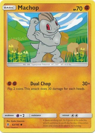 Machop 62/145 Common - Pokemon Sun & Moon Guardians Rising Card