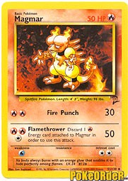 Pokemon Base Set 2 Uncommon Card - Magmar 51/130