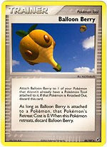 Pokemon EX Deoxys Uncommon Card - Balloon Berry 84/107