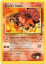 Pokemon (W Stamped) Uncommon Promo Card - Brock's Vulpix 37/132