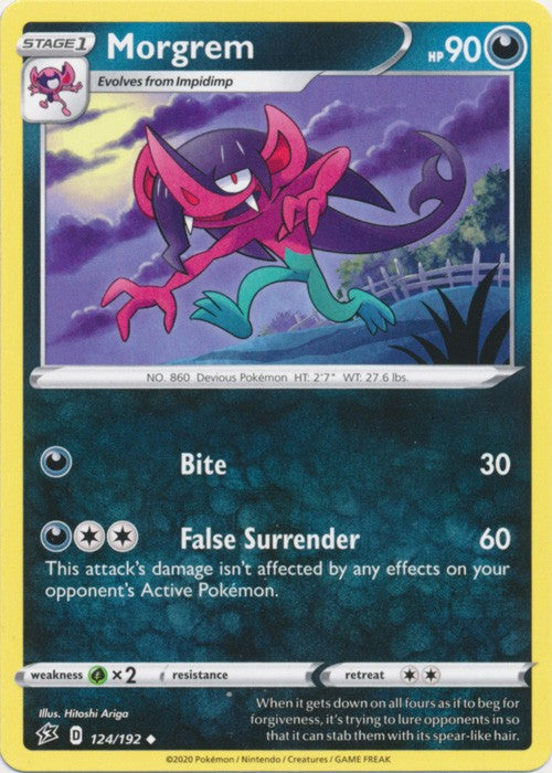 Morgrem - 124/192 Pokemon » SWSH Rebel Clash Uncommon