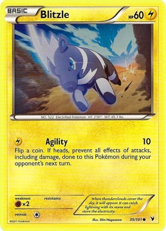 Pokemon Noble Victories Common Card - Blitzle 35/101