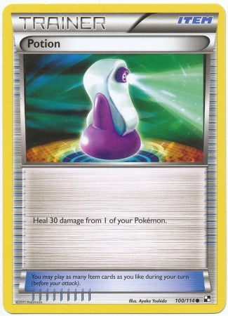 Pokemon Black & White Potion 100/114 Common Card