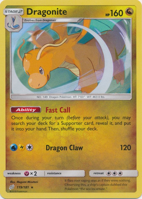 Dragonite - 119/181 Pokemon » SM Team Up Holo Rare