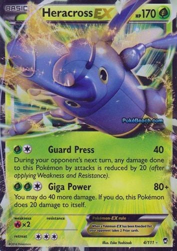 Heracross EX 4/111 - Pokemon XY Furious Fists Ultra Rare Card