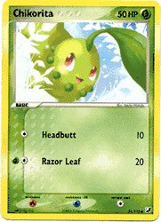Pokemon EX Unseen Forces Common Card - Chikorita 51/115