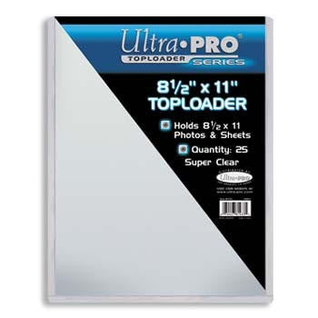 Ultra Pro 8-1/2 x 11 Toploader Pack