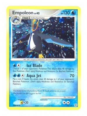 Pokemon Diamond & Pearl Holo Rare Card - Empoleon 4/130
