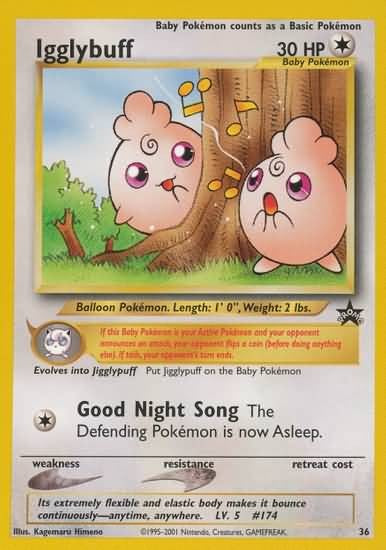 Igglybuff 36 - Pokemon Rare Promo Card