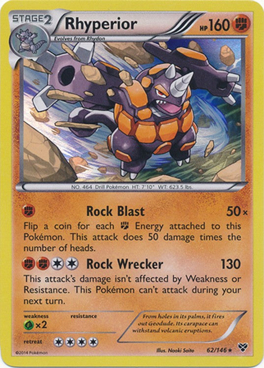 Rhyperior 62/146 - Pokemon XY Holo Rare Card