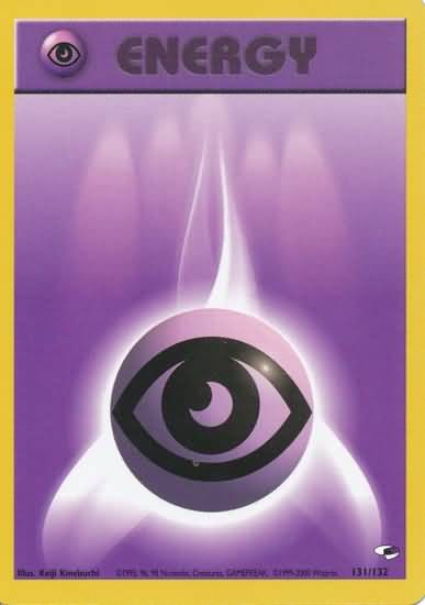 Pokemon Gym Heroes Common Card - Psychic Energy 131/132