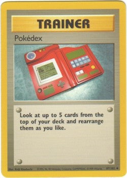 Pokemon Basic Uncommon Card - Trainer Pokedex 87/102