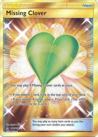 Missing Clover 168/156 Secret Rare - Pokemon Ultra Prism