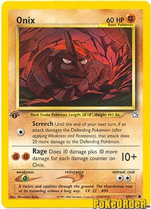 Pokemon Neo Genesis - Onix