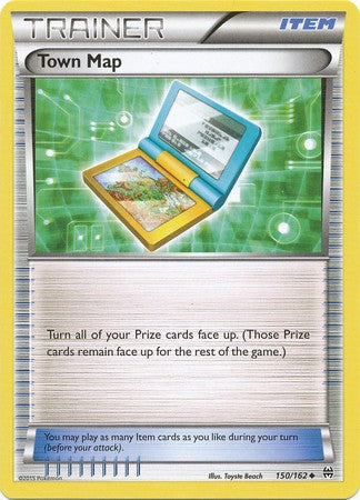 Town Map 150/162 Uncommon - Pokemon XY Break Through Card