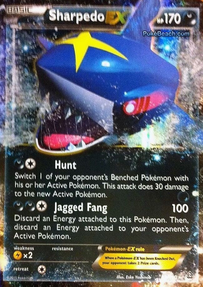 Sharpedo EX 91/160 Ultra Rare - Pokemon XY Primal Clash Single Card