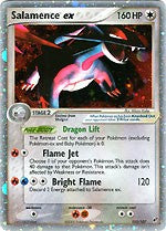 Pokemon EX Deoxys Ultra Rare Card - Salamence ex 103/107