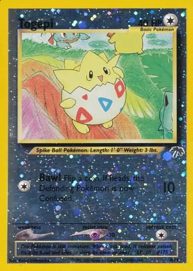 Pokemon Togepi 4/18 Reverse Foil Promo Single Card