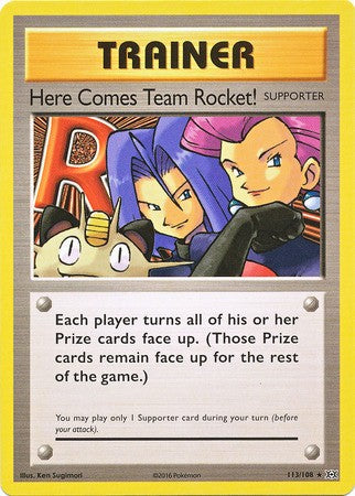 Here Comes Team Rocket! 113/108 Secret Rare - Pokemon XY Evolutions Single Card