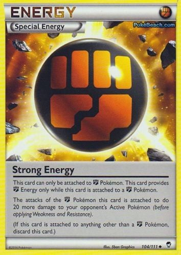 Pokemon X & Y Furious Fists Uncommon Strong Energy #104