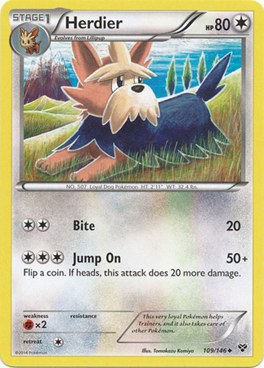 Herdier 109/146 - Pokemon XY Uncommon Card