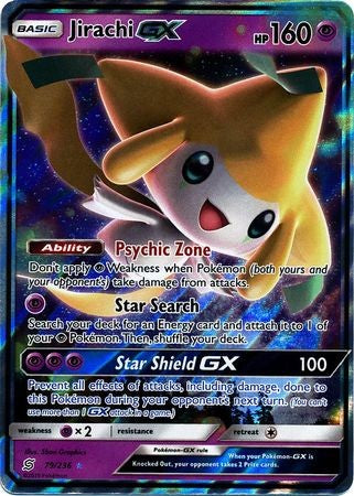 Jirachi GX - 79/236 - Ultra Rare Sun & Moon: Unified Minds