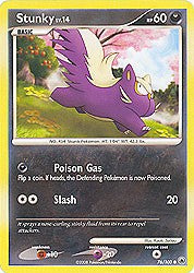 Pokemon Diamond and Pearl Majestic Dawn- Stunky(Common)