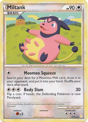 Pokemon HeartGold SoulSilver Single Card Uncommon Miltank 47/123