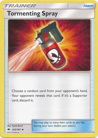 Tormenting Spray 125/147 Uncommon - Pokemon Sun & Moon Burning Shadows Card