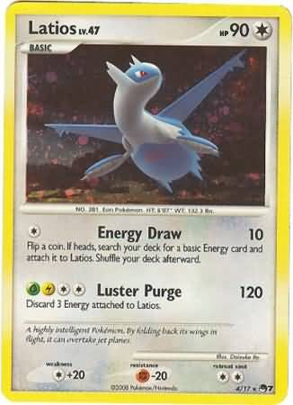 Pokemon Latios 4/17 Holo Rare Promo Single Card