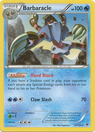 Barbaracle 23/124 Rare - Pokemon XY Fates Collide Card