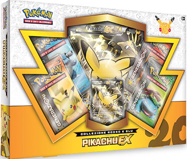 Pokemon Red & Blue Pikachu EX Collection Box