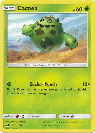 Cacnea 5/111 Common - Pokemon Crimson Invasion Card