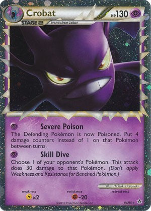 Pokemon Card HS Unleashed Single Card Holofoil Crobat Prime 84/95