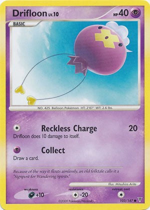 Pokemon Supreme Victors Common Card - Drifloon 103/147