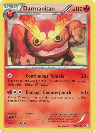 Darmanitan 28/149 - Pokemon Boundaries Crossed Uncommon Card