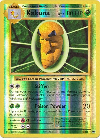 kakuna pokemon card value 1996 Japanese Base Set #14 Base Price Guide Grass / 80 / Stage 1 Attack 1 Kakuna - XY - Evolutions