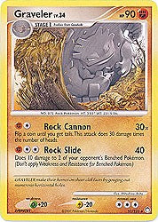 Pokemon Diamond & Pearl Mysterious Treasures-Graveler