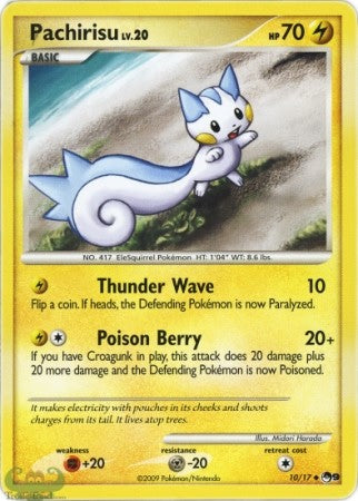 Pokemon Pachirisu 10/17 Uncommon Promo Single Card