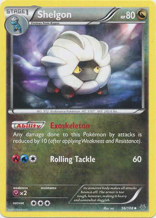 Shelgon 56/108 Uncommon - Pokemon XY Roaring Skies Card