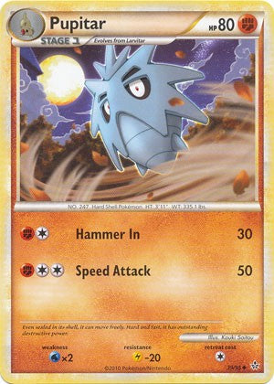 Pokemon Card HS Unleashed Single Card Uncommon Pupitar 39/95