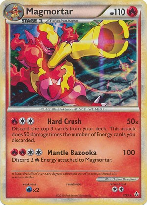 Pokemon Card HS Unleashed Single Card Holofoil Rare Magmortar 2/95
