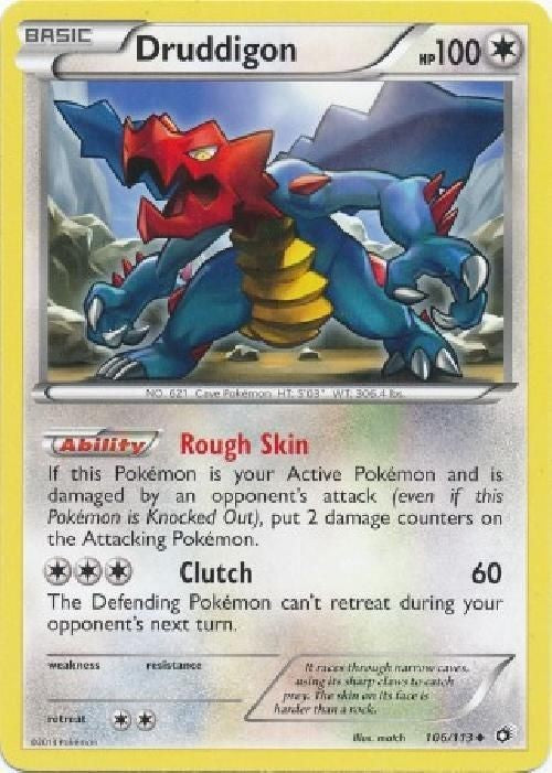 Druddigon 106/113 - Pokemon Legendary Treasures Uncommon Card