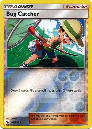Bug Catcher - 189/236 - Uncommon Reverse Holo Sun & Moon: Unified Minds Reverse Holo