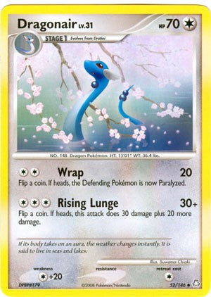 Pokemon Legends Awakened Uncommon Card - Dragonair 52/146